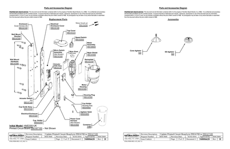 Diagram Diagram and Parts List for HMD300-UK  Hamilton Beach Drink Mixer